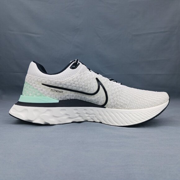 Nike React Infinity Run Flyknit 3 Mens Running DH5392 004 White Green Sizes 7-12 - Picture 4 of 9